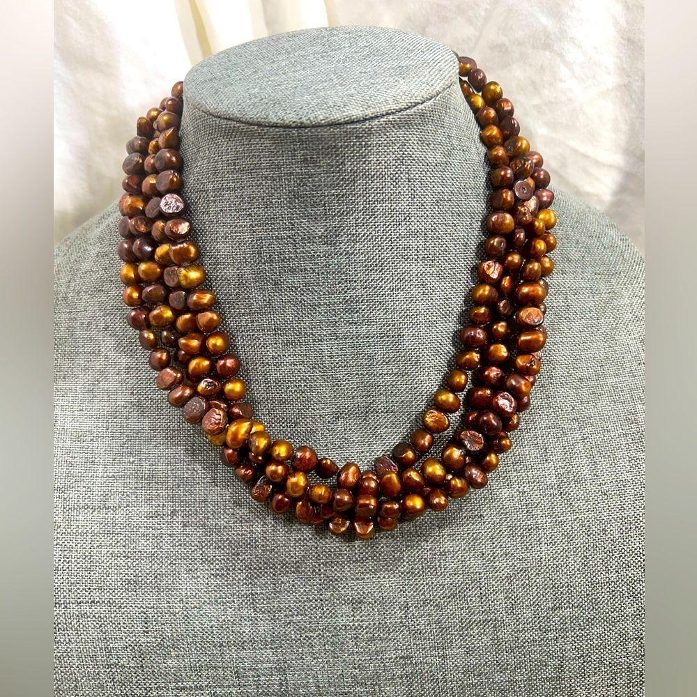 Dyed Fresh Water Pearls 80” Inch Strand Amazingly Elegant and Stylish☑️
